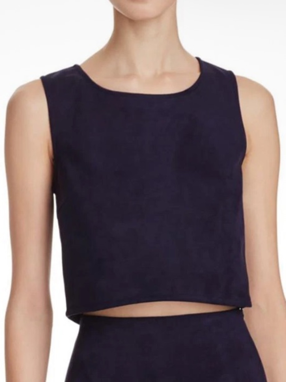 Jack vegan suede crop top